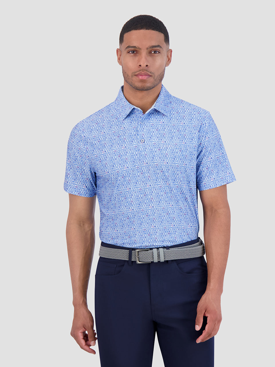 Polos Ben Sherman Broken Record Tech Jersey Sports Fit Bleu | HVM-28543926